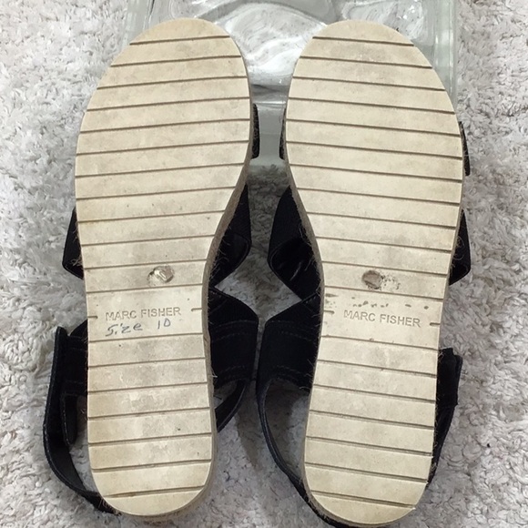 Marc Fisher Nalan black espadrille sandals - Picture 9 of 13